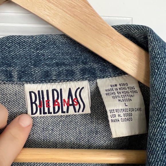 Vintage BillBlass Jeans Jean Jacket Dark Wash size large - Picture 7 of 7